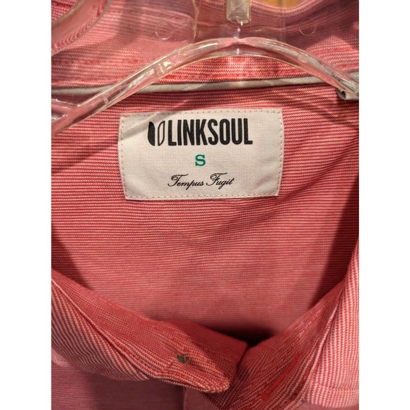 Linksoul Shirt Adult Small Polo Short Sleeve 3 button Golf NWT 100% Cotton‎ - Picture 4 of 5